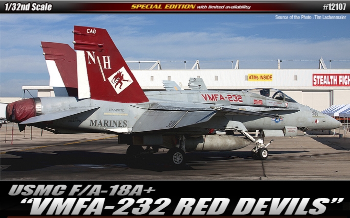 AC12107 1/32 미해병대 F/A-18A+ 레드데블스