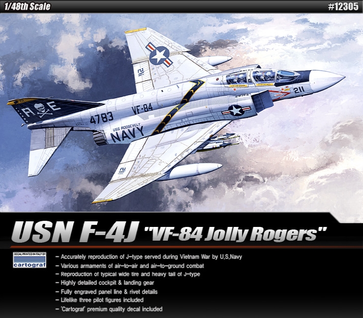 AC12305 1/48 미해군 F-4J "VF-84 졸리로져스"