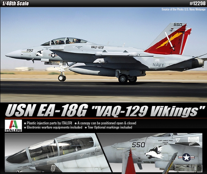 AC12298 1/48 USN EA-18G VAQ-129 "Vikings"