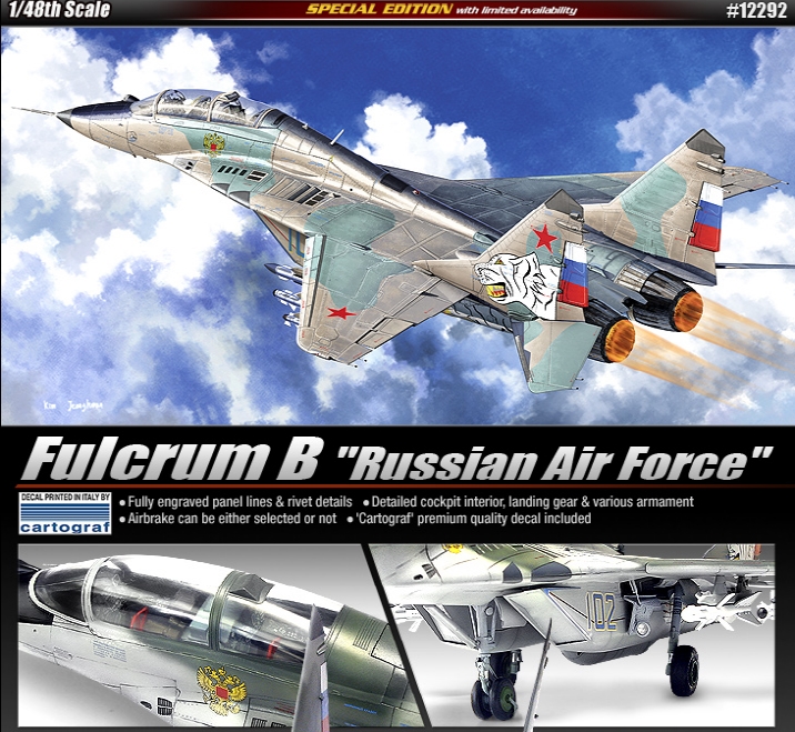 AC12292 1/48 Mig-29 Fulcrum-B \"Russian Air Force\"