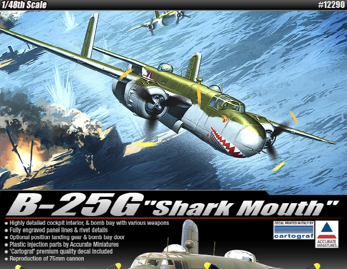AC12290 1/48 B-25G Michell "Shark Mouth"