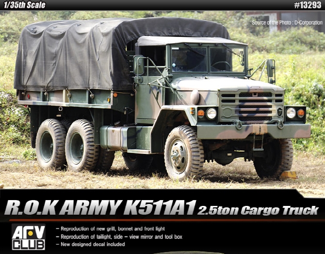 AC13293 1/35 ROK Army K511A1 2.5ton Cargo