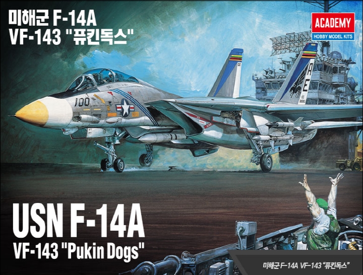 AC12563 1/72 미해군 F-14A VF-143 "푸킨독스"