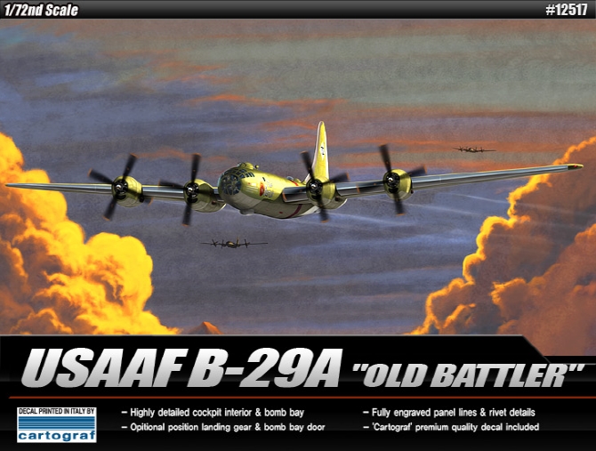 AC12517 1/72 미육군항공대 B-29 "올드버틀러"