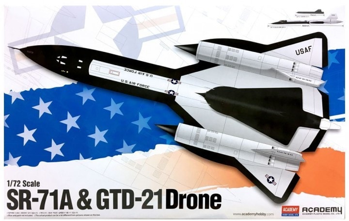 AC12503 1/72 SR-71A 블랙버드 & GTD-21 드론