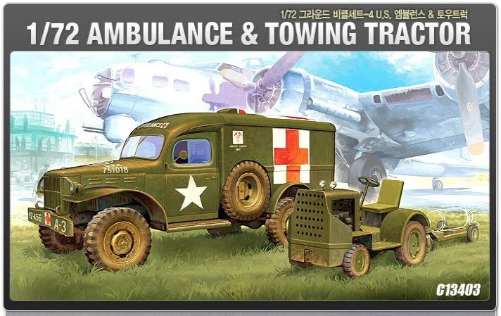 AC13403 1/72 US Ambulance & Towing Tractor