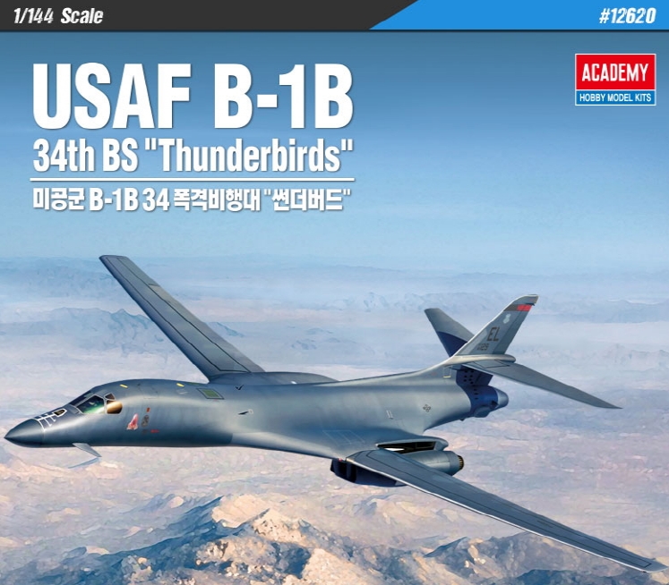 AC12620 1/144 USAF B-1B 34th BS "Thunderbirds"