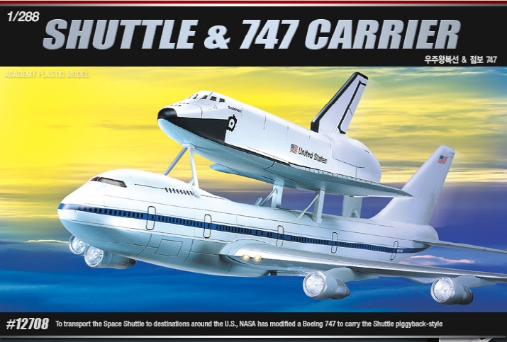 AC12708 1/288 Space Shuttle & 747 Carrier