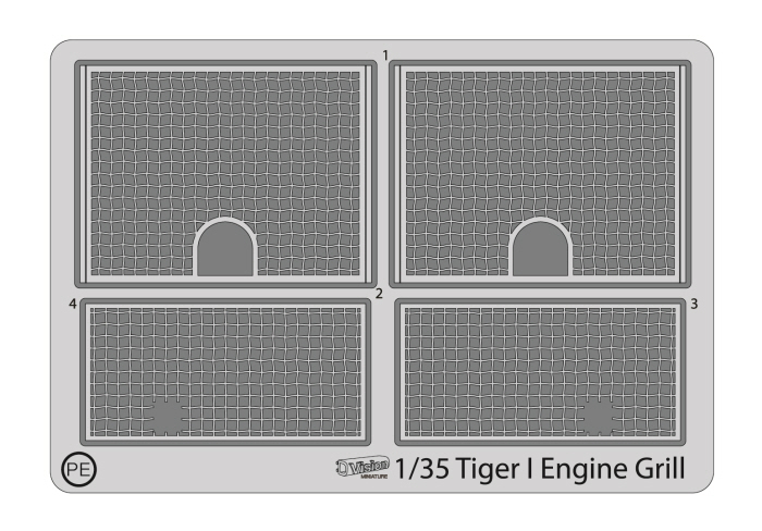 DT35111 Tiger-I Engine grill