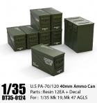 DT35124 1/35 Modern U.S PA-70/PA-120 40mm Ammo Can(w/Decal)