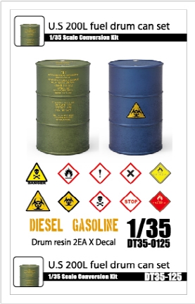 DT35125 200L US Fuel Drum (2EA) wDecal