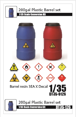 DT35126 200Gal Plastic Barrel (2EA) wDecal