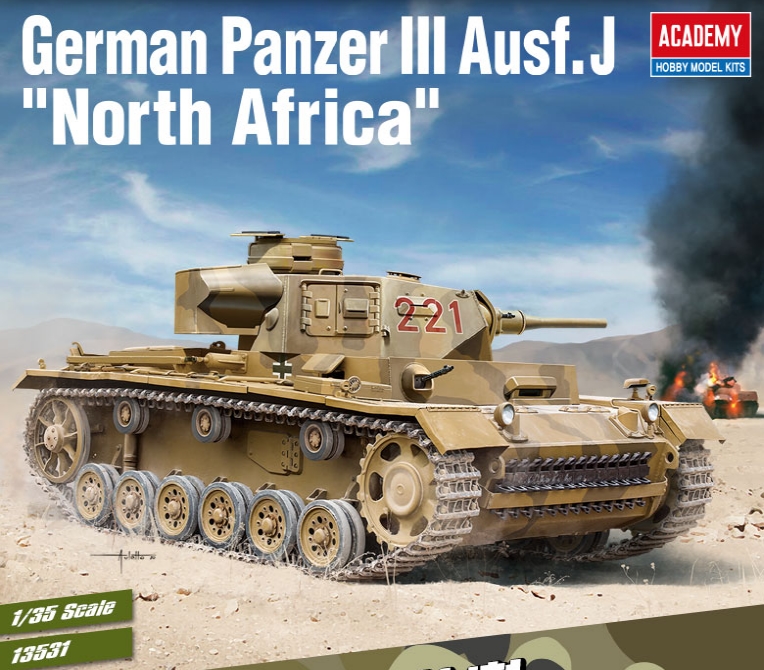 AC13531 1/35 German Panzer III Ausf.J "North Africa"