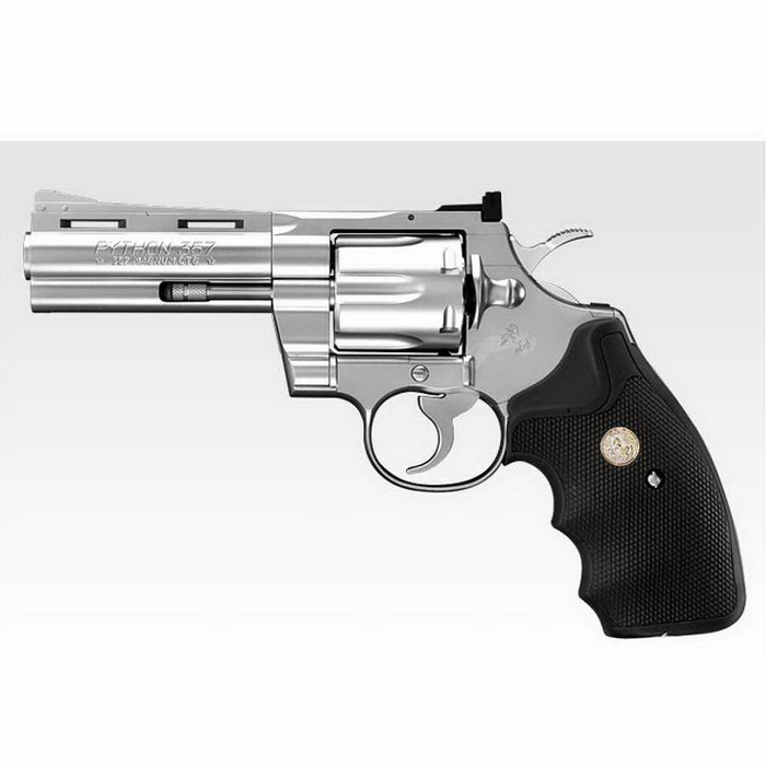MARUI Colt Python BK .357 Mag 4inch_STAINLESS