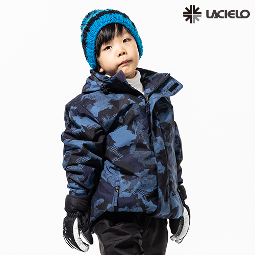 라시엘로 아동 스키 스노우보드 자켓 LAZ-J817-CAMO BLUE